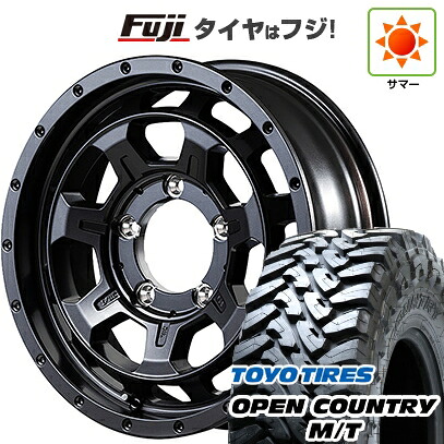 【新品】ジムニー 夏タイヤ ホイール4本セット 195R16C 104/102Q トーヨー オープンカントリー M/T MID WHEELS NITRO POWER M7 ファランクス 5.5J 16インチ(送料無料)