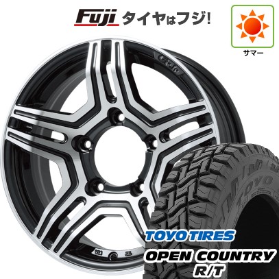 【新品】ジムニーシエラ/ジムニーノマド 夏タイヤ ホイール4本セット 195/80R15 トーヨー オープンカントリー R/T RBL プレミックス グラバス-Jr(ブラックポリッシュ) 5.5J 15インチ(送料無料)