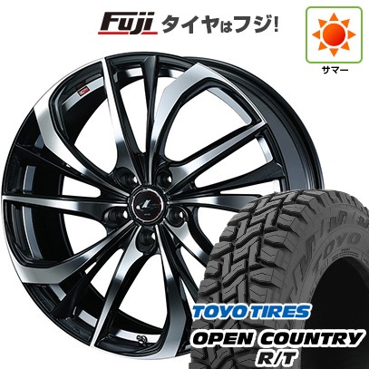 【新品国産車用5穴114.3】 夏タイヤ ホイール4本セット 225/60R17 トーヨー オープンカントリー R/T RBL WEDS ウェッズ レオニス TE 17インチ(送料無料)｜フジコーポレーション