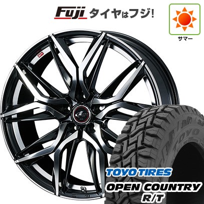 【新品国産車用5穴114.3】 夏タイヤ ホイール4本セット 225/60R17 トーヨー オープンカントリー R/T RBL WEDS ウェッズ レオニス LM 17インチ(送料無料)｜フジコーポレーション