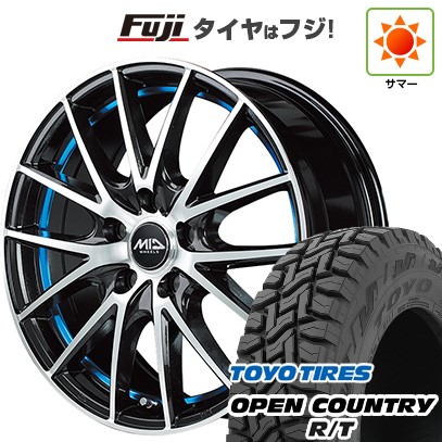 【新品国産車用5穴114.3】 夏タイヤ ホイール4本セット 225/60R17 トーヨー オープンカントリー R/T RBL MID WHEELS RX27 17インチ(送料無料)｜フジコーポレーション
