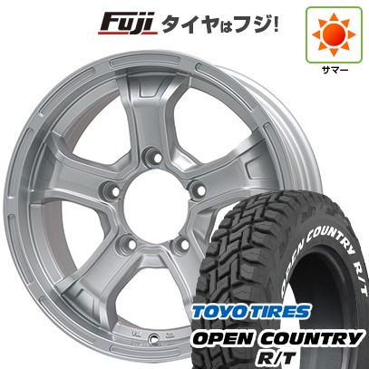 【新品】ジムニー 夏タイヤ ホイール4本セット 185/85R16 トーヨー オープンカントリー R/T RWL/RBL ビッグウエイ B-MUD K(シルバー) 16インチ(送料無料) サマータイヤ｜フジコーポレーション