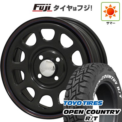 【新品 軽自動車】タフト ソリオ 夏タイヤ ホイール4本セット 165/65R15 トーヨー オープンカントリー R/T RWL/RBL モリタ デイトナズ G2 5J 15インチ(送料無料)|フジコーポレーション