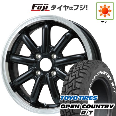 【新品 軽自動車】ハスラー デリカミニ(4WD) 夏タイヤ ホイール4本セット 165/60R15 トーヨー オープンカントリー R/T RWL/RBL ブランドルライン ストレンジャーKST-9改 15インチ(送料無料) サマータイヤ|フジコーポレーション