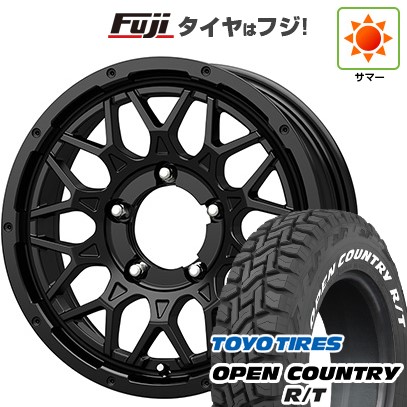 【新品】ジムニー 夏タイヤ ホイール4本セット 185/85R16 トーヨー オープンカントリー R/T RWL/RBL コーセイ ボトムガルシア シャドウバーツ 16インチ(送料無料) サマータイヤ｜フジコーポレーション