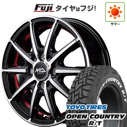 【新品 軽自動車】タフト ソリオ 夏タイヤ ホイール4本セット 165/65R15 トーヨー オープンカントリー R/T RWL/RBL MID WHEELS SX-2 4.5J 15インチ(送料無料)｜フジコーポレーション