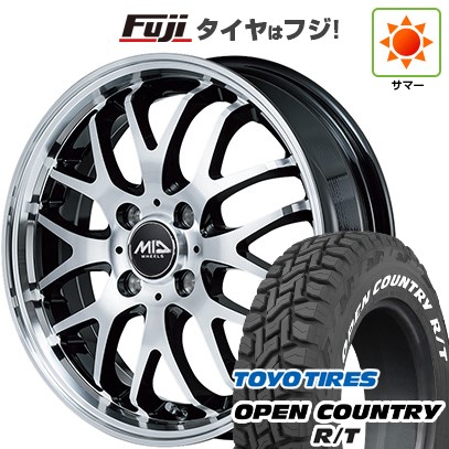 【新品 軽自動車】タフト ソリオ 夏タイヤ ホイール4本セット 165/65R15 トーヨー オープンカントリー R/T RWL/RBL MID WHEELS エグゼ10 Vセレクション 4.5J 15インチ(送料無料)