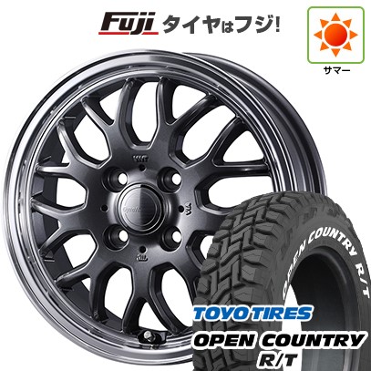 【新品 軽自動車】タフト ソリオ 夏タイヤ ホイール4本セット 165/65R15 トーヨー オープンカントリー R/T RWL/RBL WEDS ウェッズ グラフト 9M 4.5J 15インチ(送料無料)