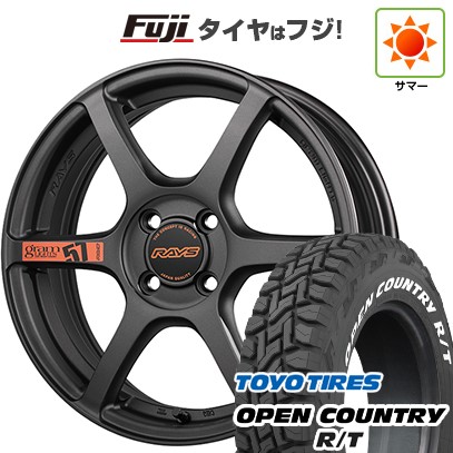 【新品 軽自動車】タフト ソリオ 夏タイヤ ホイール4本セット 165/65R15 トーヨー オープンカントリー R/T RWL/RBL RAYS レイズ グラムライツ 57C6 SPEC-D 5J 15インチ(送料無料)｜フジコーポレーション