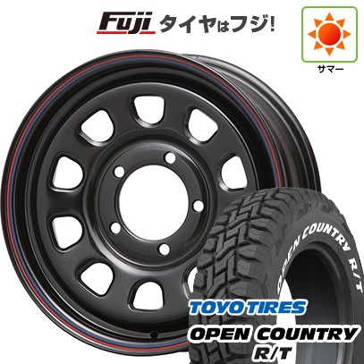 【新品】ジムニー 夏タイヤ ホイール4本セット 185/85R16 トーヨー オープンカントリー R/T RWL/RBL MLJ デイトナSS 16インチ(送料無料)｜フジコーポレーション 64,680円
