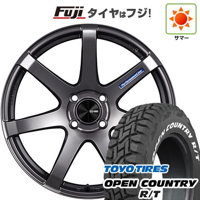 【新品 軽自動車】 夏タイヤ ホイール4本セット 165/60R15 トーヨー オープンカントリー R/T RWL/RBL ENKEI エンケイ PF07 15インチ(送料無料) サマータイヤ｜フジコーポレーション