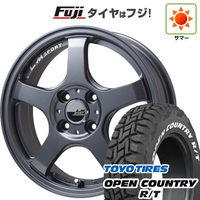 【新品 軽自動車】タフト ソリオ 夏タイヤ ホイール4本セット 165/65R15 トーヨー オープンカントリー R/T RWL/RBL レアマイスター LMスポーツ LM-05R(マットガンメタ) 5J 15インチ(送料無料)｜フジコーポレーション