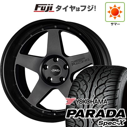 【新品国産車用5穴114.3】 夏タイヤ ホイール4本セット 235/55R20 ヨコハマ PARADA Spec-X ギャルソン ディープレーシング 8.5J 20インチ(送料無料)|フジコーポレーション