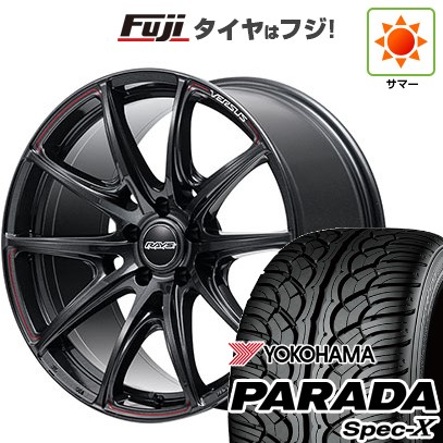 【新品国産車用5穴114.3】 夏タイヤ ホイール4本セット 235/55R20 ヨコハマ PARADA Spec-X RAYS レイズ ベルサス VV25R 8.5J 20インチ(送料無料)｜フジコーポレーション 189,800円