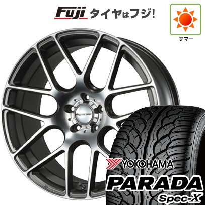 【新品国産車用5穴114.3】 夏タイヤ ホイール4本セット 235/55R20 ヨコハマ PARADA Spec-X MLJ ハイペリオン CVM 8.5J 20インチ(送料無料)|フジコーポレーション
