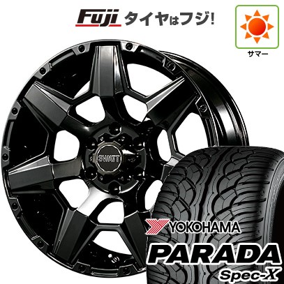 【新品】プラド 夏タイヤ ホイール4本セット 275/55R20 ヨコハマ PARADA Spec-X クライメイト スワット(SBC) 8.5J 20インチ(送料無料)