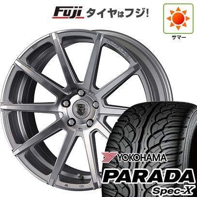 【新品国産車用5穴114.3】 夏タイヤ ホイール4本セット 235/55R20 ヨコハマ PARADA Spec-X クリムソン クラブリネア マルディーニ FF 8.5J 20インチ(送料無料)｜フジコーポレーション