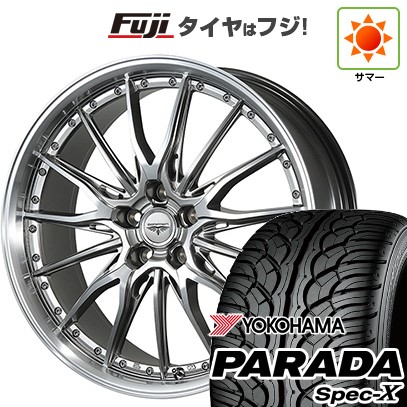 【新品国産車用5穴114.3】 夏タイヤ ホイール4本セット 235/55R20 ヨコハマ PARADA Spec-X トピー ドルフレン ヒューバー 8.5J 20インチ(送料無料)
