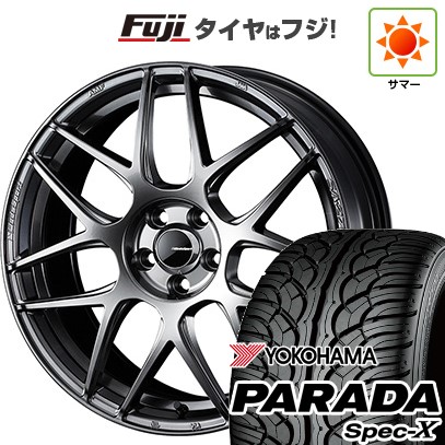 【新品国産車用5穴114.3】 夏タイヤ ホイール4本セット 235/55R20 ヨコハマ PARADA Spec-X WEDS ウェッズスポーツ SA-27R 8.5J 20インチ(送料無料)｜フジコーポレーション
