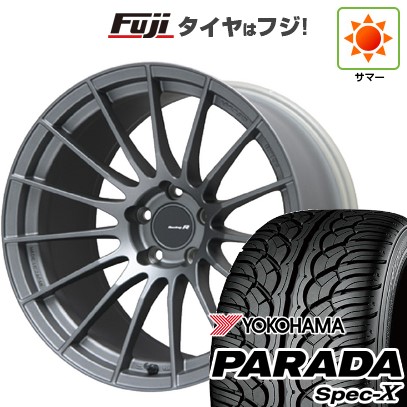 【新品国産車用5穴114.3】 夏タイヤ ホイール4本セット 235/55R20 ヨコハマ PARADA Spec-X ENKEI エンケイ Racing Revolution RS-05RR 8.5J 20インチ(送料無料)
