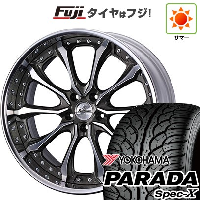 【新品国産車用5穴114.3】 夏タイヤ ホイール4本セット 235/55R20 ヨコハマ PARADA Spec-X WEDS ウェッズ クレンツェ ヴェルサム 8.5J 20インチ(送料無料)