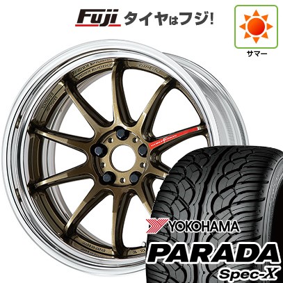 【新品国産車用5穴114.3】 夏タイヤ ホイール4本セット 235/55R20 ヨコハマ PARADA Spec-X WORK ワーク エモーション ZR10 2P ステップリム 8.5J 20インチ(送料無料)｜フジコーポレーション