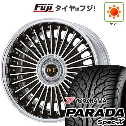 【新品国産車用5穴114.3】 夏タイヤ ホイール4本セット 235/55R20 ヨコハマ PARADA Spec-X WORK ワーク イミッツ 8.5J 20インチ(送料無料)