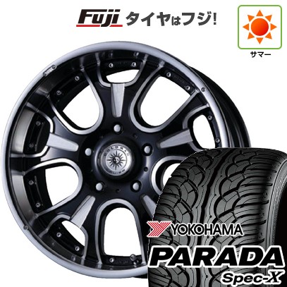 【新品】プラド 夏タイヤ ホイール4本セット 275/55R20 ヨコハマ PARADA Spec-X クリムソン ゴールドマンクルーズ ヘラクレスモノブロックF/A 数量限定 8.5J 20インチ(送料無料)