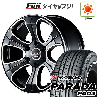 【新品】ハイエース200系 夏タイヤ ホイール4本セット 225/50R18 107/105H ヨコハマ PARADA PA03 ホワイトレター エムテクノ M.T.S.JAPAN MJ18-01S 8J 18インチ(送料無料)｜フジコーポレーション