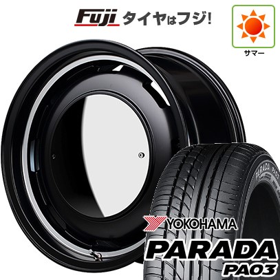 【新品 軽自動車】 夏タイヤ ホイール4本セット 165/55R14 ヨコハマ PARADA PA03 ブラックレター MID WHEELS ガルシア シスコ ムーン 4.5J 14インチ(送料無料)