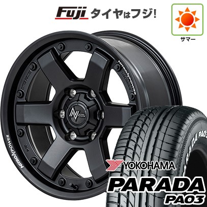 【新品】キャラバン 夏タイヤ ホイール4本セット 215/60R17 109/107S ヨコハマ PARADA PA03 ホワイトレター MID WHEELS NITRO POWER M6 カービン 6.5J 17インチ(送料無料)