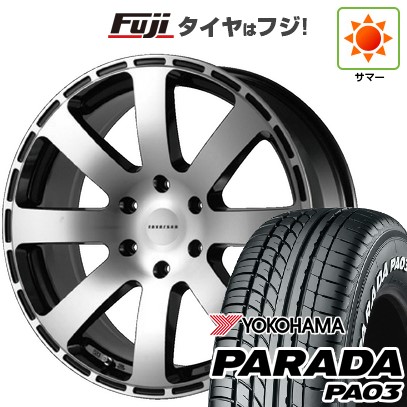 【新品】ハイエース200系 夏タイヤ ホイール4本セット 225/50R18 107/105H ヨコハマ PARADA PA03 ホワイトレター レベルソン CS-R8 8J 18インチ(送料無料)|フジコーポレーション
