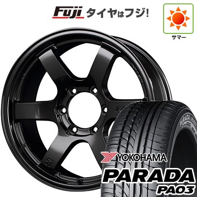 【新品】ハイエース200系 夏タイヤ ホイール4本セット 225/50R18 107/105H ヨコハマ PARADA PA03 ブラックレター RAYS レイズ グラムライツ 57DR-X 9J 18インチ(送料無料)
