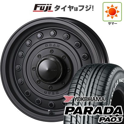 【新品】ハイエース200系 夏タイヤ ホイール4本セット 215/65R16 109/107S ヨコハマ PARADA PA03 ホワイトレター クリムソン ディーン コロラド 6.5J 16インチ(送料無料)