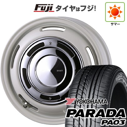 【新品 軽自動車】 夏タイヤ ホイール4本セット 165/55R14 ヨコハマ PARADA PA03 ブラックレター クリムソン ディーン クロスカントリー 4.5J 14インチ(送料無料)