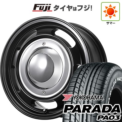 【新品】ハイエース200系 夏タイヤ ホイール4本セット 215/65R16 109/107S ヨコハマ PARADA PA03 ホワイトレター トライスター BRUT BR-00 6.5J 16インチ(送料無料)