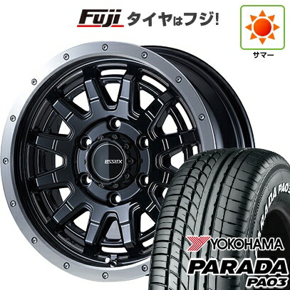 【新品】ハイエース200系 夏タイヤ ホイール4本セット 215/65R16 109/107S ヨコハマ PARADA PA03 ホワイトレター エセックス EX-16 16インチ(送料無料) 114,300円
