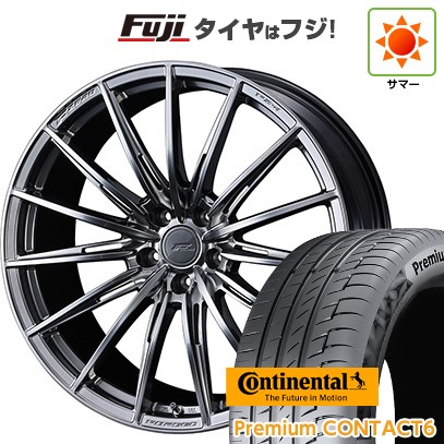 【新品国産車用5穴114.3】 夏タイヤ ホイール4本セット 245/40R21 コンチネンタル コンチ プレミアムコンタクト6(限定) WEDS ウェッズ F-ZERO FZ-4 9J 21インチ(送料無料)