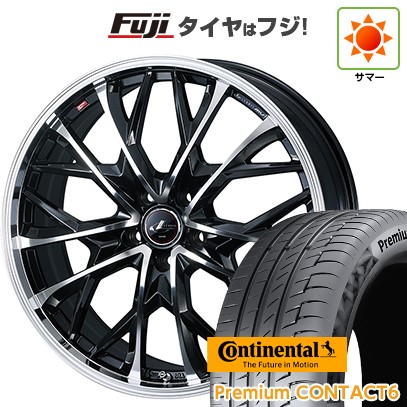 【新品国産車用5穴114.3】 夏タイヤ ホイール4本セット 245/40R21 コンチネンタル コンチ プレミアムコンタクト6(限定) WEDS ウェッズ レオニス MV 8.5J 21インチ(送料無料)