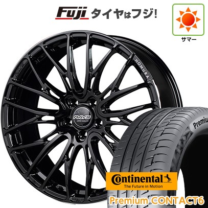 【新品】40系アルファード/ヴェルファイア用 夏タイヤ ホイール4本セット 245/40R21 コンチネンタル コンチ プレミアムコンタクト6(限定) RAYS レイズ ホムラ 2X10BD 9J 21インチ(送料無料)