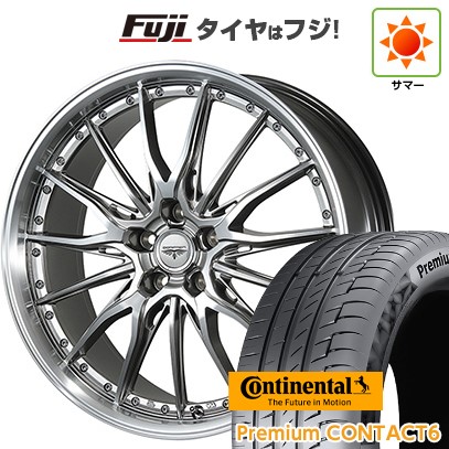 【新品国産車用5穴114.3】 夏タイヤ ホイール4本セット 245/40R21 コンチネンタル コンチ プレミアムコンタクト6(限定) トピー ドルフレン ヒューバー 8.5J 21インチ(送料無料) 146,450円