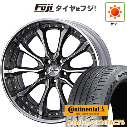 【新品】クラウンセダン 夏タイヤ ホイール4本セット 245/40R21 コンチネンタル コンチ プレミアムコンタクト6(限定2024年製) WEDS ウェッズ クレンツェ ヴェルサム 21インチ(送料無料)