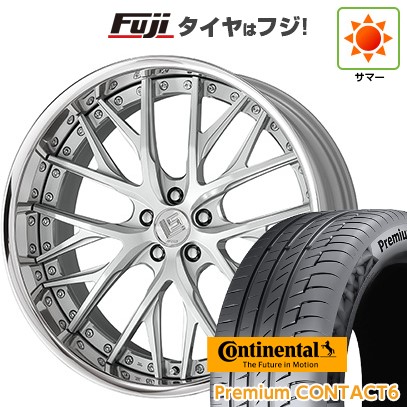 【新品国産車用5穴114.3】 夏タイヤ ホイール4本セット 245/40R21 コンチネンタル コンチ プレミアムコンタクト6(限定) WORK ワーク LS バサラ 8.5J 21インチ(送料無料)｜フジコーポレーション