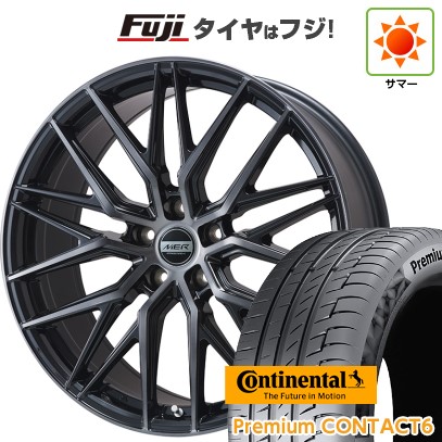 【新品】40系アルファード/ヴェルファイア用 夏タイヤ ホイール4本セット 245/40R21 コンチネンタル コンチ プレミアムコンタクト6(限定) プレミックス MER XMESH ブラッククリア 8.5J 21インチ(送料無料)