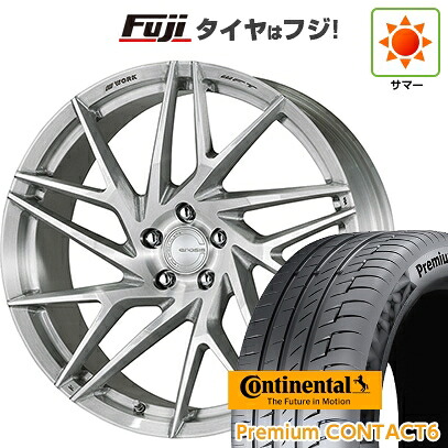 【新品国産車用5穴114.3】 夏タイヤ ホイール4本セット 245/40R21 コンチネンタル コンチ プレミアムコンタクト6(限定) WORK ワーク グノーシスIS 105【限定】 9J 21インチ(送料無料)