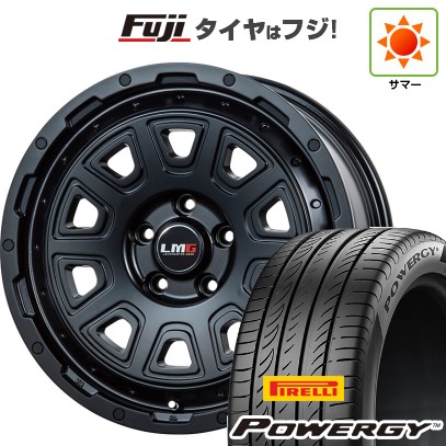 【新品国産車用5穴114.3】 夏タイヤ ホイール4本セット 225/65R17 ピレリ パワジー レアマイスター LMG DS-10 マットブラック 7.5J 17インチ(送料無料)|フジコーポレーション