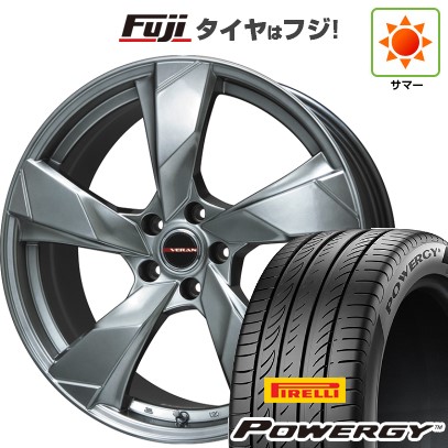 【新品国産車用5穴114.3】 夏タイヤ ホイール4本セット 235/55R19 ピレリ パワジー プレミックス ヴェランV(クロームハイパーシルバー) 8J 19インチ(送料無料)