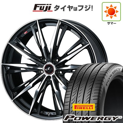 【新品国産車用5穴114.3】 夏タイヤ ホイール4本セット 195/60R16 ピレリ パワジー WEDS ウェッズ レオニス GX 6.5J 16インチ(送料無料)|フジコーポレーション
