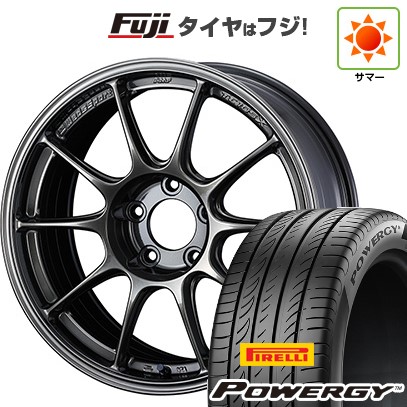 【新品国産車用5穴100】 夏タイヤ ホイール4本セット 225/60R17 ピレリ パワジー WEDS ウェッズスポーツ TC-105X 7.5J 17インチ(送料無料)
