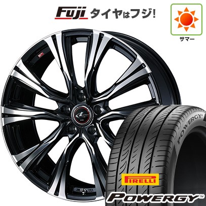 【新品国産車用5穴114.3】 夏タイヤ ホイール4本セット 195/60R16 ピレリ パワジー WEDS ウェッズ レオニス VR 6.5J 16インチ(送料無料)｜フジコーポレーション